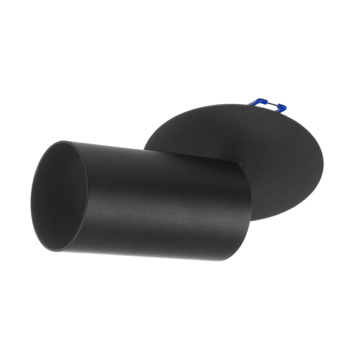Maclean flush mount / tube luminaire, spot, round, aluminum, GU10, 55x130mm, black color, MCE364 B+LED bulb GU10 7W Maclean Energy MCE437 WW warm white 3000K, 220-240V~, 50/60Hz, 490lm