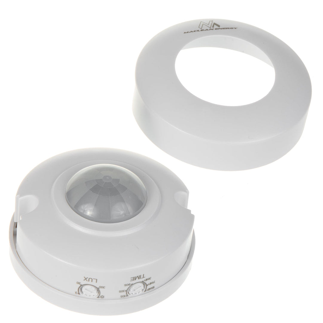 Maclean PIR motion sensor, 6m range, ceiling mounted, max load 1200W, IP20, MCE314 W 4 pieces