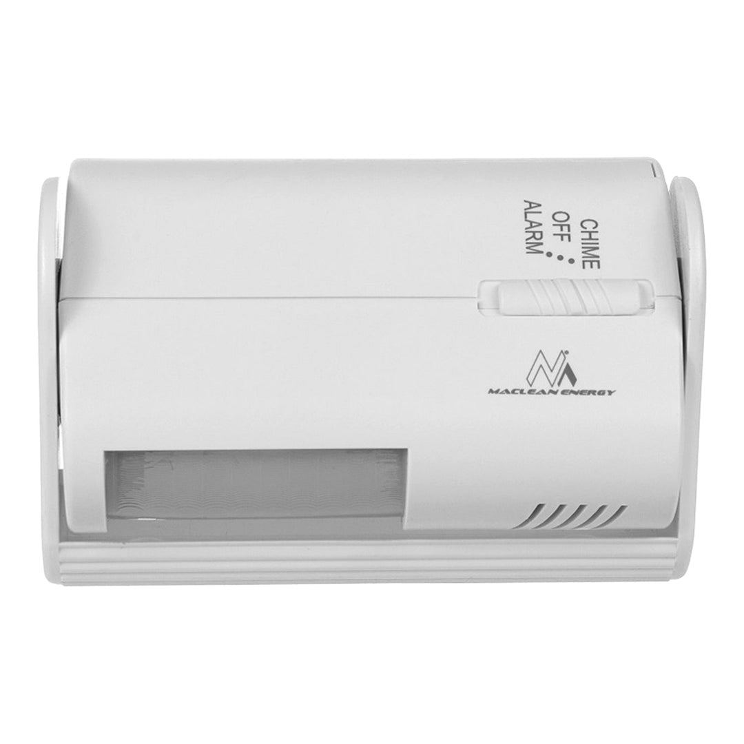 Maclean Wireless Entry Indicator, PIR sensor, range 8m, powered by 9V DC battery, volume over 70dB, MCE311 W, 2 pieces