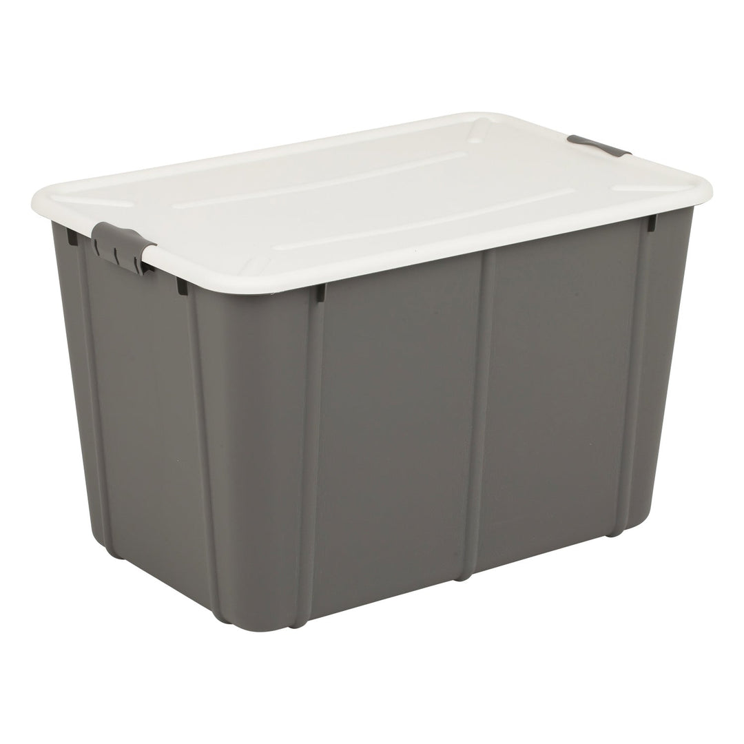 BranQ Velur 60L storage container with lid dark grey