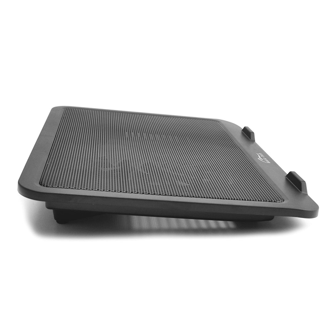 SILENT COOLING PAD - Cooling pad for laptops 15.6" and smaller, quiet, efficient, 13.5cm fans, pass-through USB port