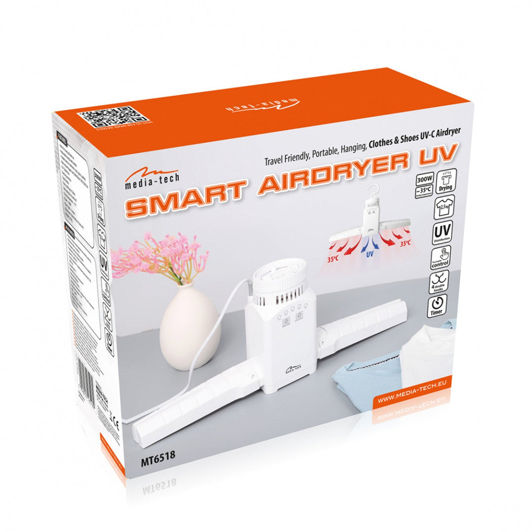 Portable hanging air dryer for clothes, shoes, etc. with UV disinfection SMART AIRDRYER UV