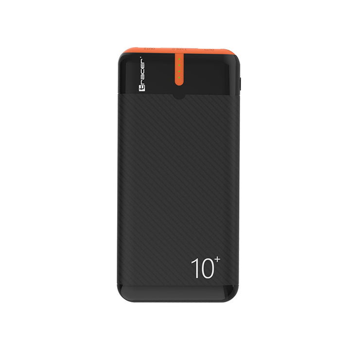 Tracer Powerbank, 10000 mAh, black and orange, USB C, 2A, EnerGo
