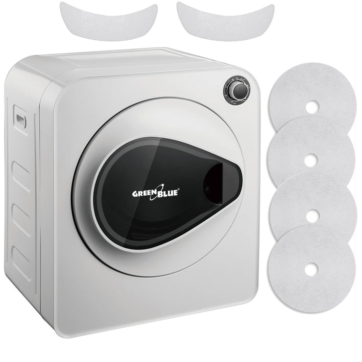GreenBlue electric clothes tumble dryer, 3kg load, GB405+ 2pcs. GreenBlue GB483 tumble dryer filter set.