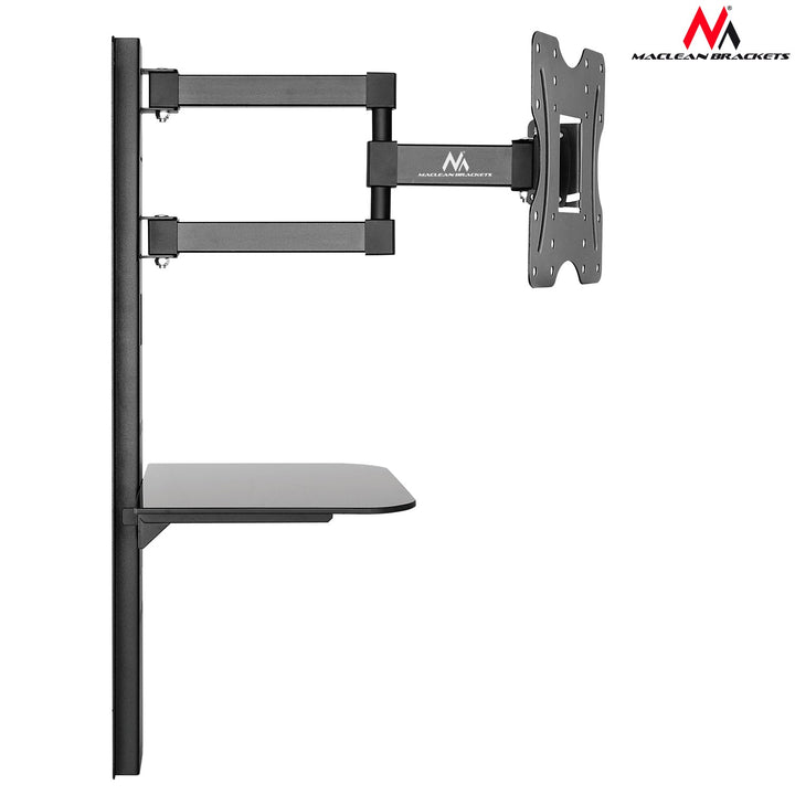 Maclean TV mount with DVD shelf, vesa 200x200 , 23"-42", 30kg, MC-771+HDMI 2.0 4K 3D UHD 1.8m CABLE 48 bit