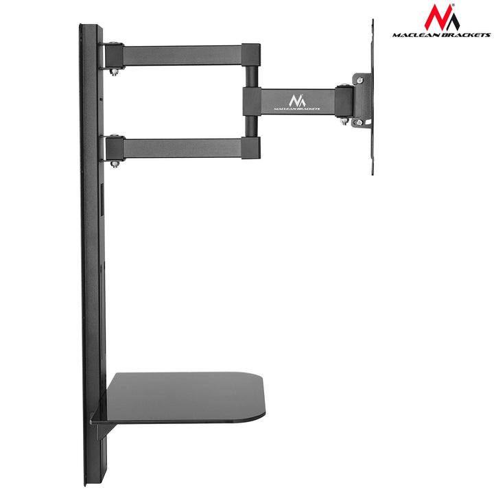 Maclean TV mount with DVD shelf, vesa 200x200 , 23"-42", 30kg, MC-771+HDMI 2.0 4K 3D UHD 1.8m CABLE 48 bit