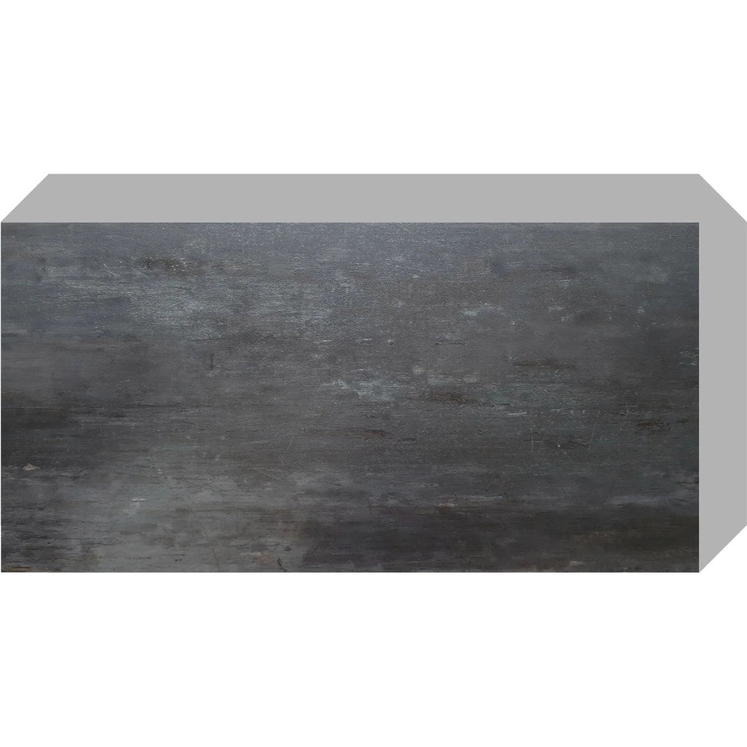 Self-adhesive tiles for wall floor Fliesana, set of 3 pieces, waterproof, natural stone pattern, black color