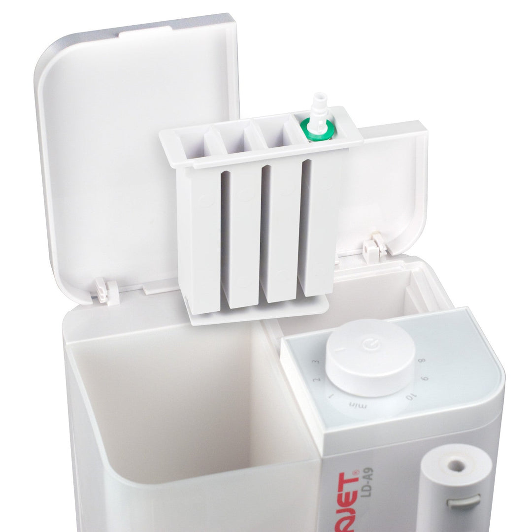 Aquajet irrigator, electronic control, 500ml container, 4 tips, LD-A9