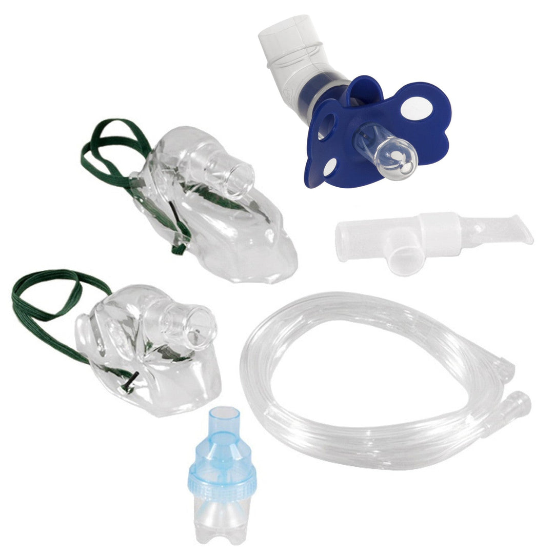 Promedix PR-850 inhaler mask and accessory set, pacifier