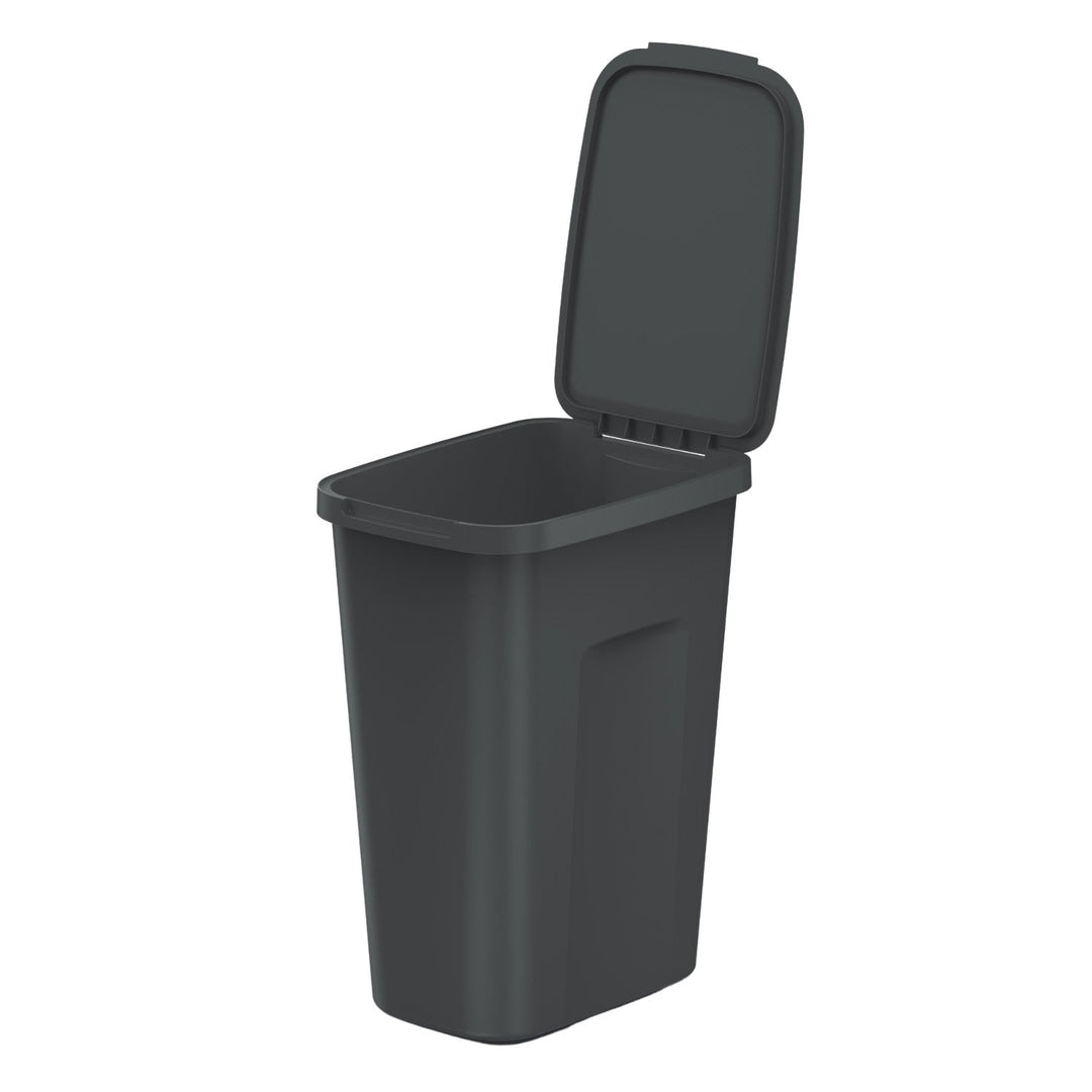 Keden trash garbage can, capacity 35 liters, black, COMPACTA Q PLUS