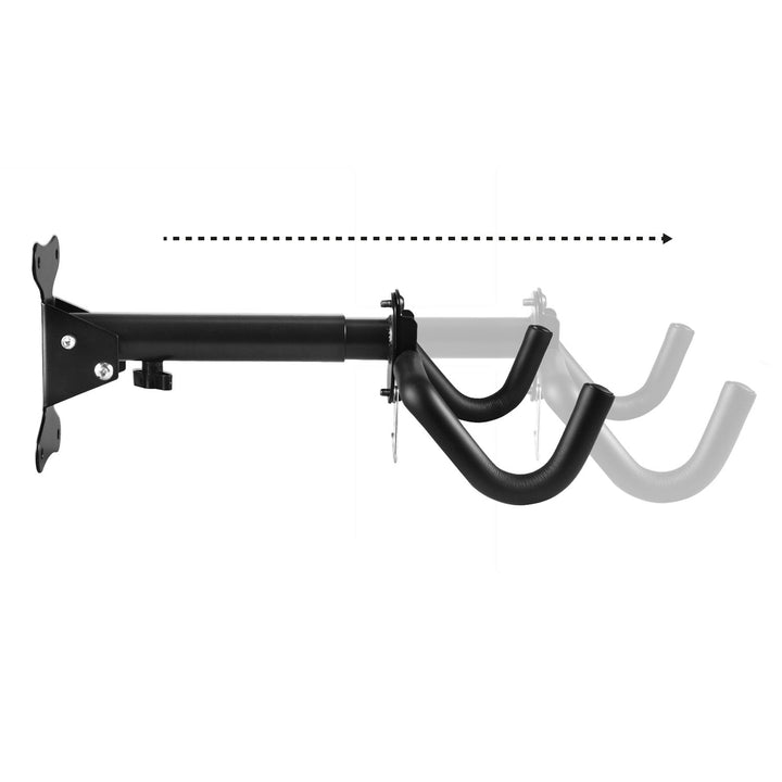 Maclean bicycle wall mount, horizontal, steel, max load 30kg, MC-484, 2 pieces