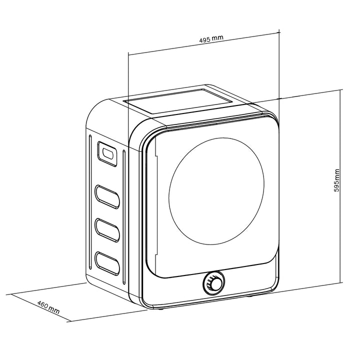 GreenBlue Electric Tumble Dryer, 3 kg Capacity, GB415 GR