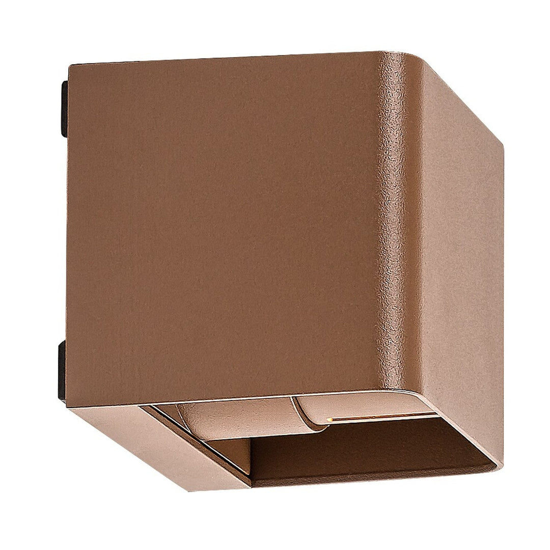 Rabalux Hallstatt 10W outdoor wall lamp IP54 brown outdoor light