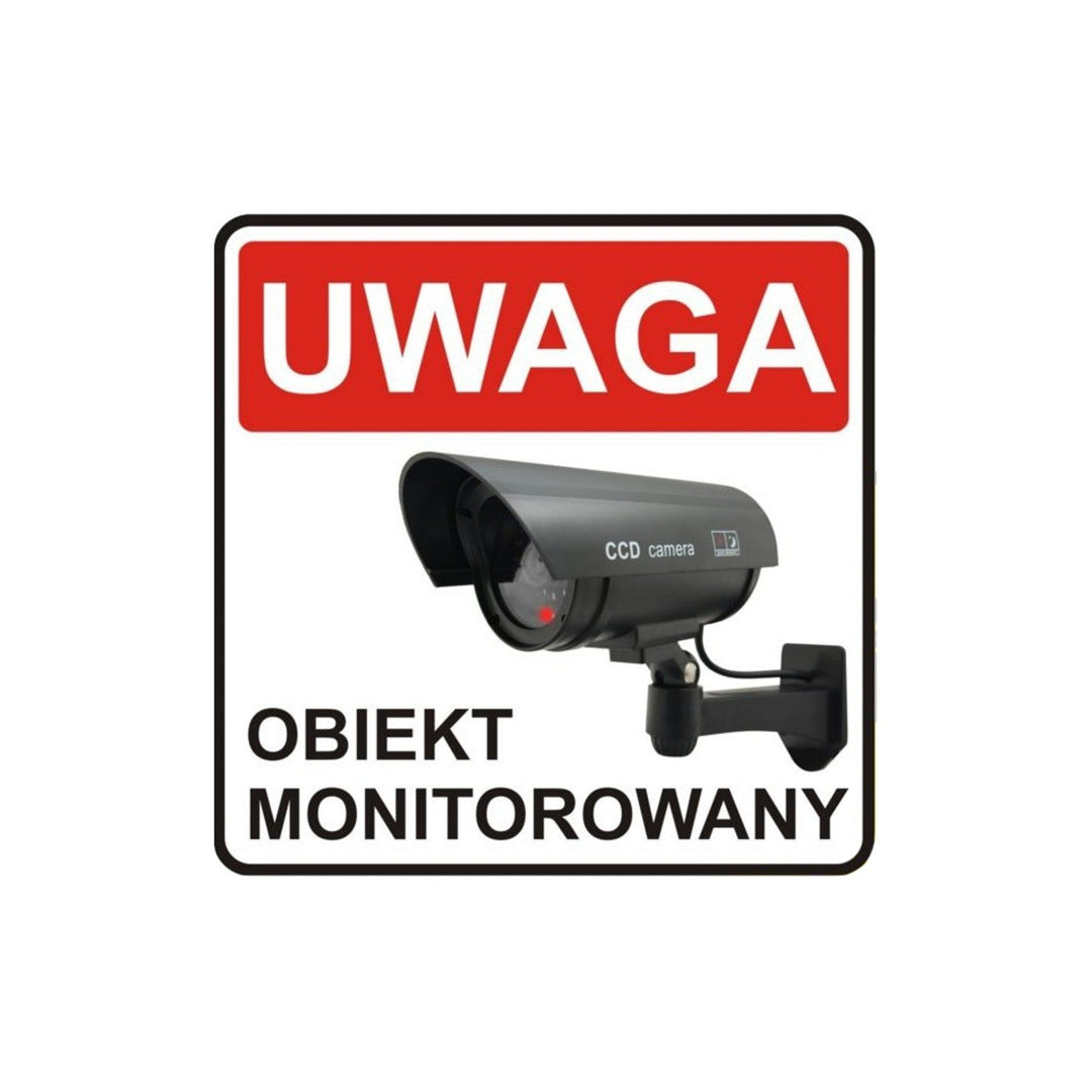 Dummy camera with flashing LED IR1100 S IR outdoor, silver, 2 pieces