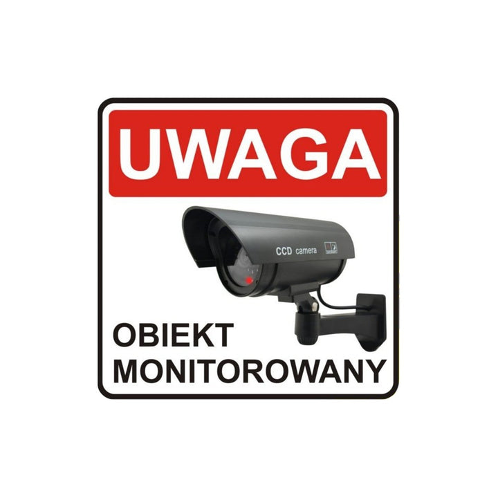 Dummy camera with flashing LED IR1100 S IR outdoor, silver, 2 pieces
