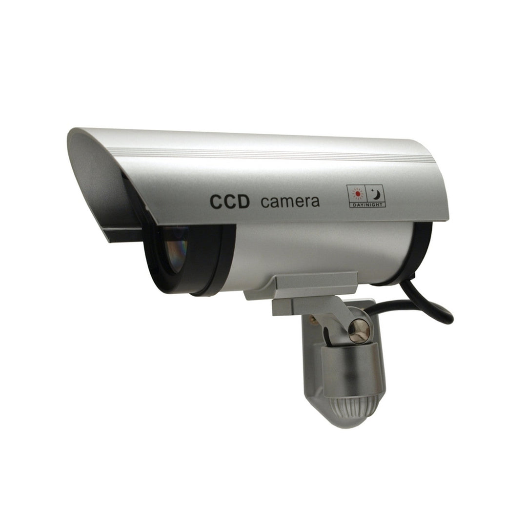 Dummy camera with flashing LED IR1100 S IR outdoor, silver, 4 pieces