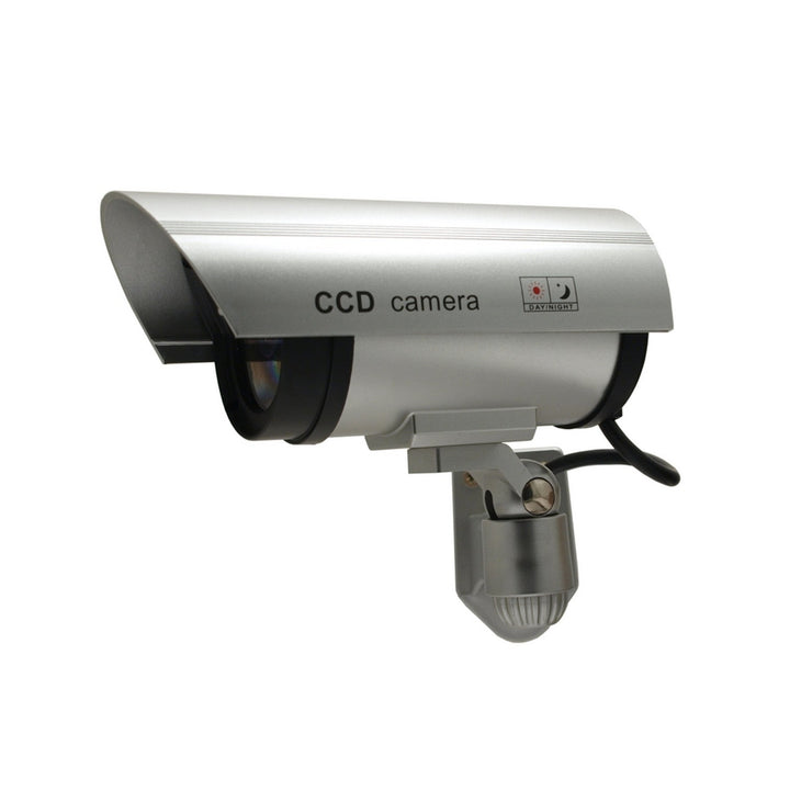 Dummy camera with flashing LED IR1100 S IR outdoor, silver, 4 pieces