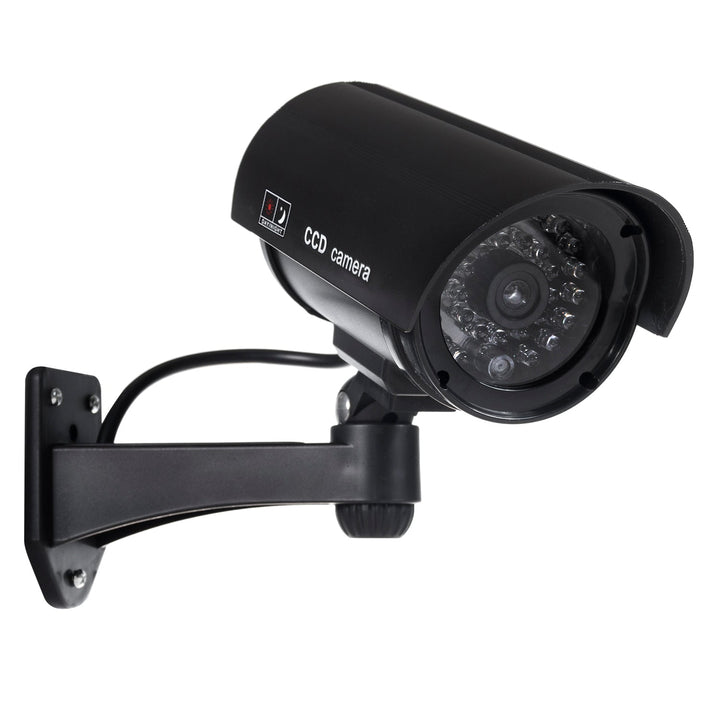 Dummy camera with flashing LED IR1100 B IR outdoor, black, 4 pieces
