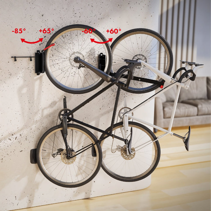 Maclean wall mounted bicycle holder stand, 35kg max, MC-498, 2 pieces