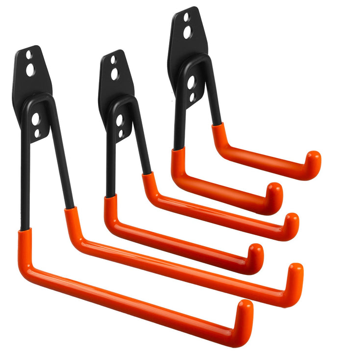 Maclean garage wall mount, for tires, garden tools, ladder, hoses. steel, max load 70kg, MC-442 + MC-443 max load 50kg + MC-444 max load 25kg