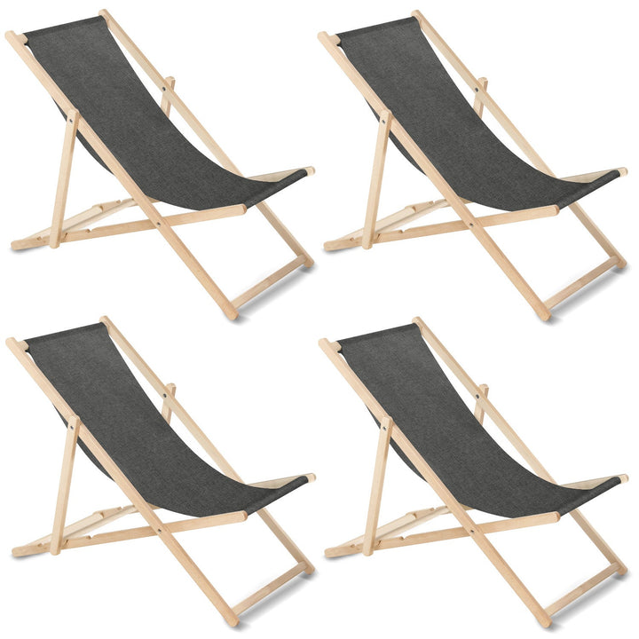 GreenBlue GB183M melange black beech classic lounger, 4 pieces