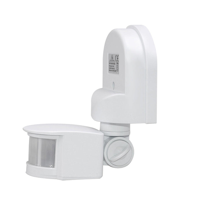 Maclean wall-mounted motion and dusk sensor, 180°, max. 1200W, black and white, MCE25