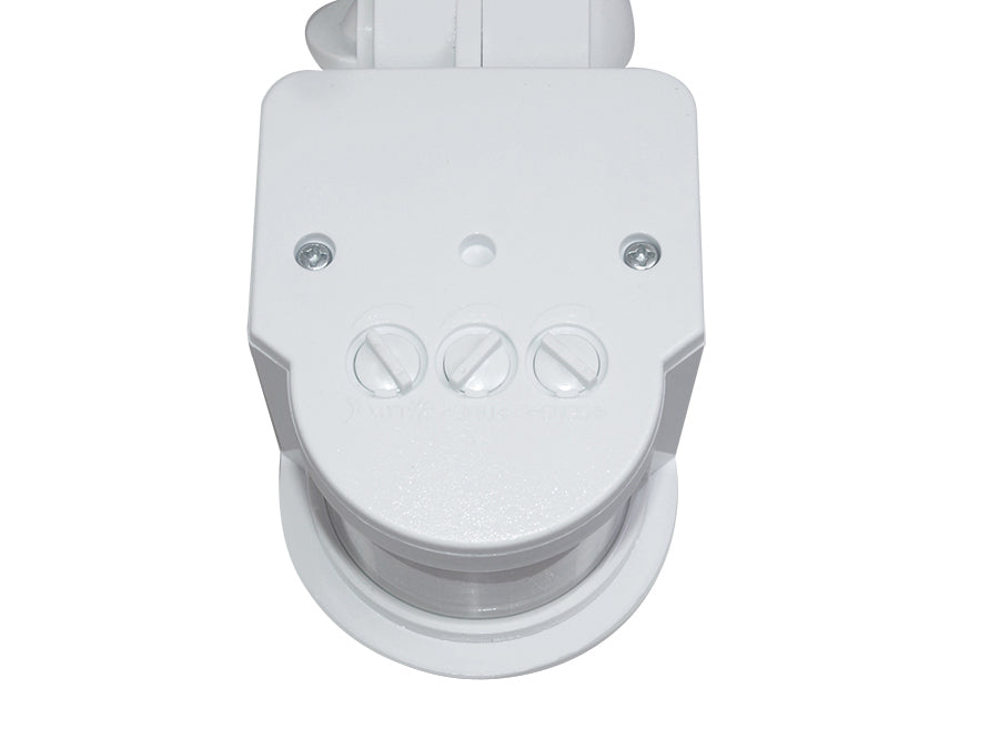Maclean wall-mounted motion and dusk sensor, 180°, max. 1200W, black and white, MCE25