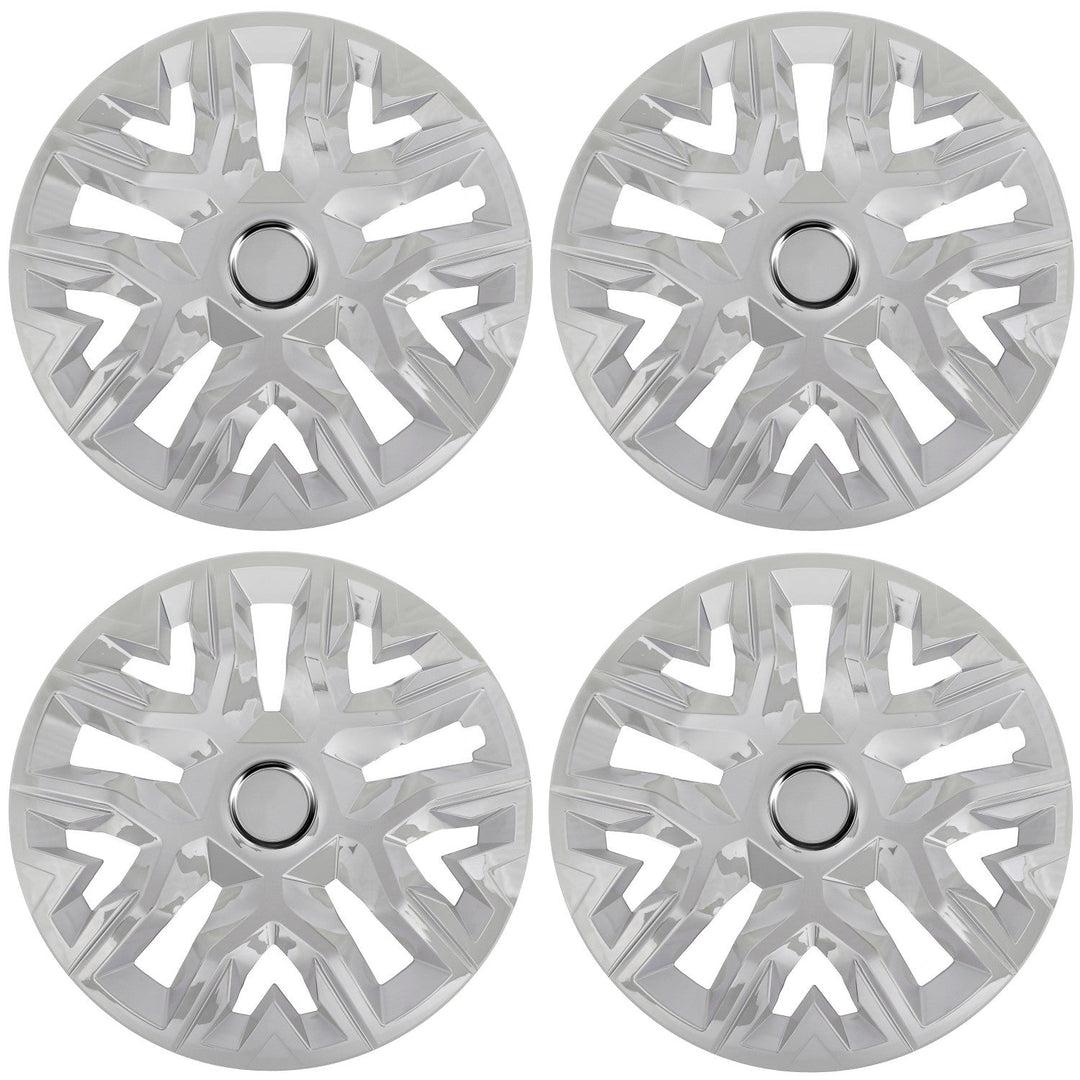 Universal hubcaps 16'' NRM Perfecto silver lacquered 4 pieces
