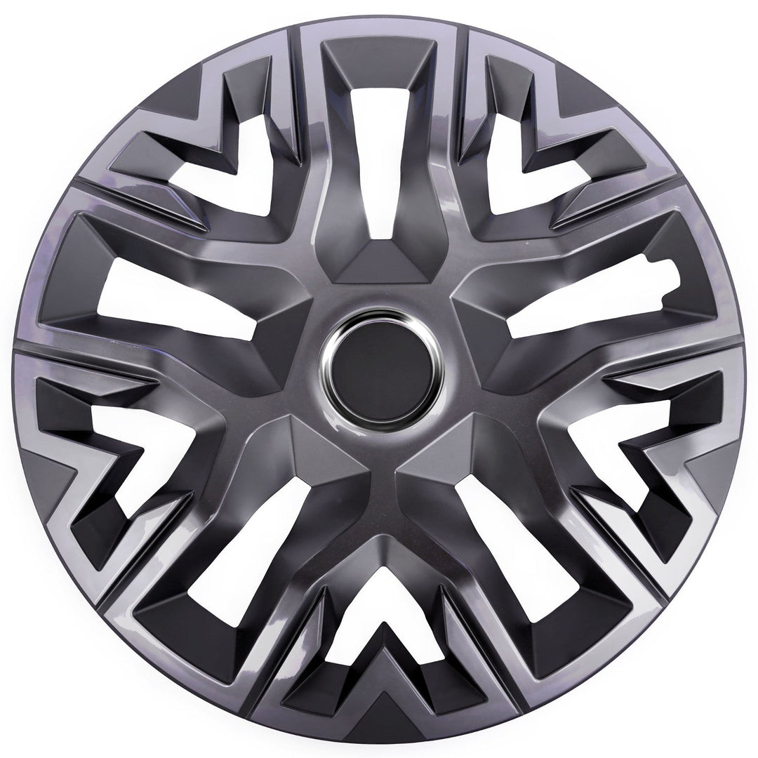 Universal hubcaps 15'' NRM Perfecto graphite painted 4 pieces