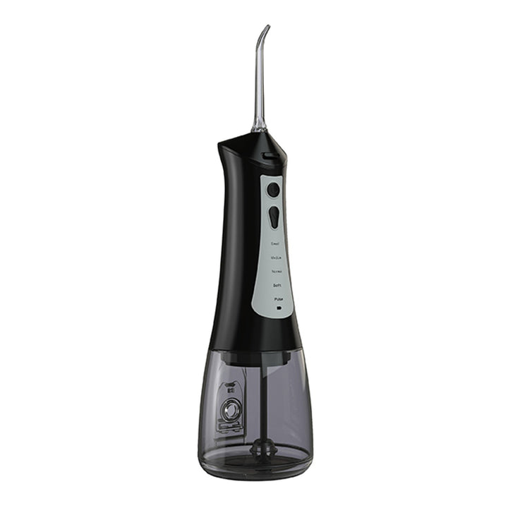 LAFE dental irrigator, 5 modes, 6 tips, black, CleanPRO