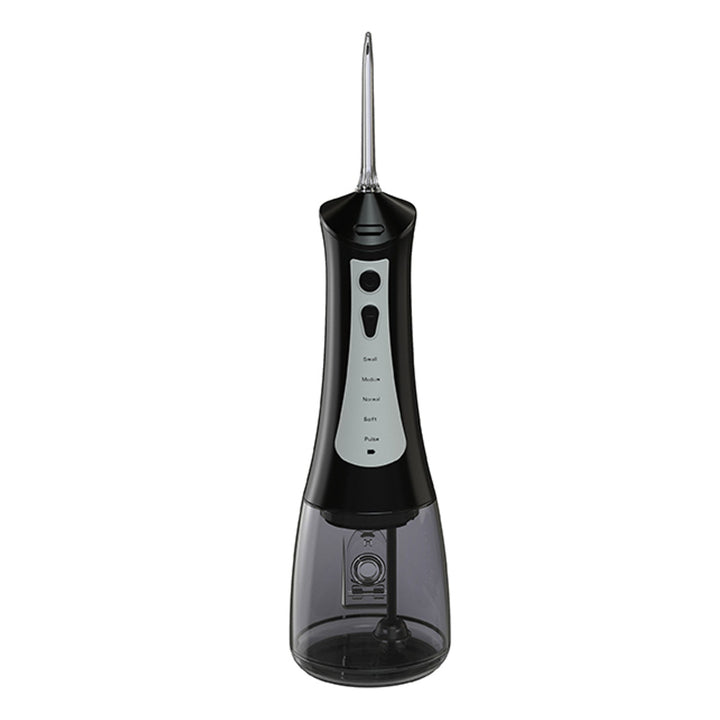 LAFE dental irrigator, 5 modes, 6 tips, black, CleanPRO