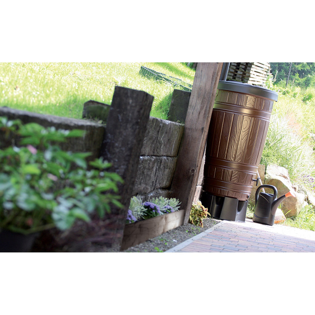 Rainwater container, capacity 265l, brown, Woodcan