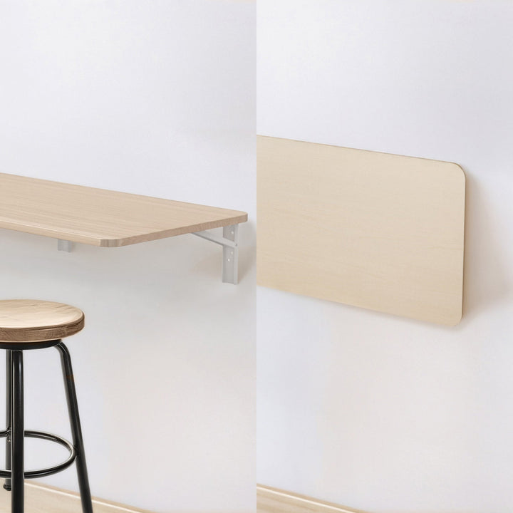 Maclean folding shelf/top, light wood color, 100x40cm, max. 50 kg, MC-128 WD