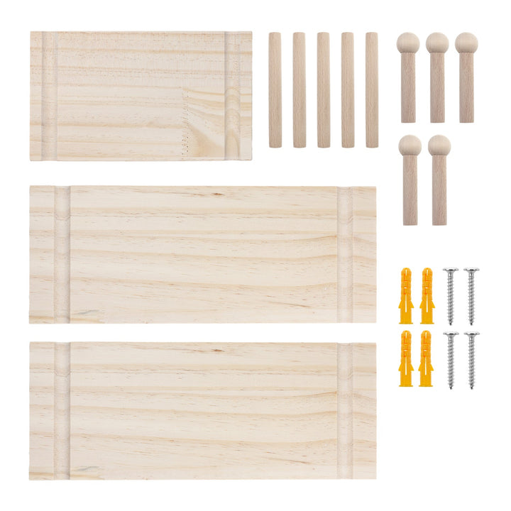 Maclean wooden board organizer, light wood color, 40x60 cm, max. 20 kg, MC-130 WD