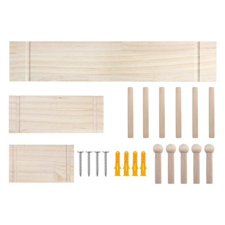 Maclean wooden organizer board, light wood color, 60x80 cm, max. 20 kg, MC-131 WD