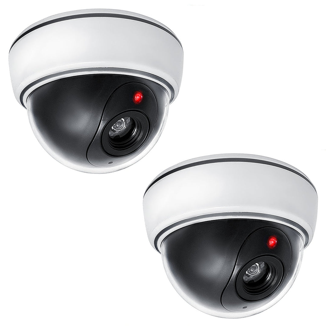 Dummy dome camera set, flashing LED light, DC2300, 2 pieces