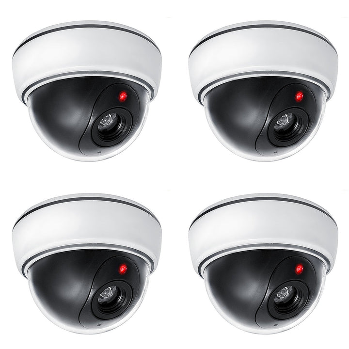 Dummy dome camera set, flashing LED light, DC2300, 4 pieces