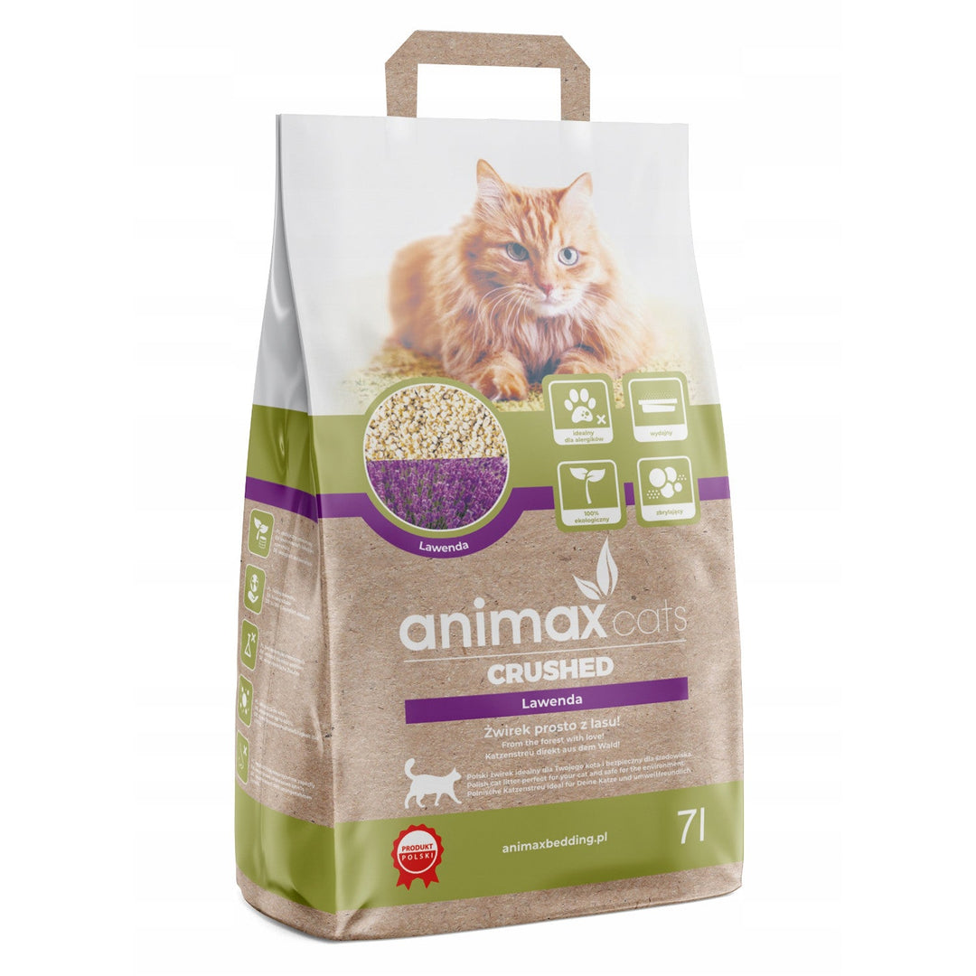 Clumping Litter, Lavender, crushed, 7 liters + Green Tea Clumping Litter, crushed, 7 liters, Animax