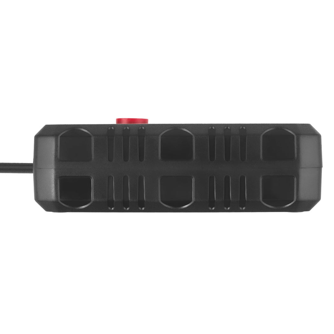 Maclean power strip, extender 2 sockets + 3xUSB, 110-240V AC 50/60Hz, 2.1A max 2500W, 3 m, black, MCE388 B