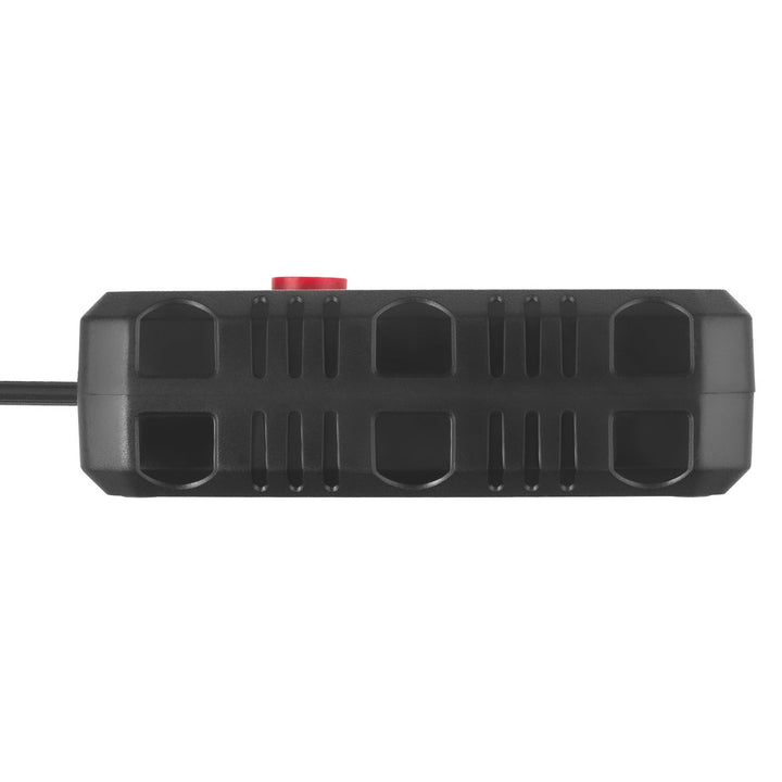 Maclean power strip, extender 2 sockets + 3xUSB, 110-240V AC 50/60Hz, 2.1A max 2500W, 3 m, black, MCE388 B