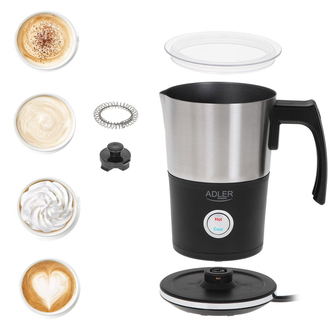 Adler milk frother, electric, hot and cold, max. 1000W, AD 4497