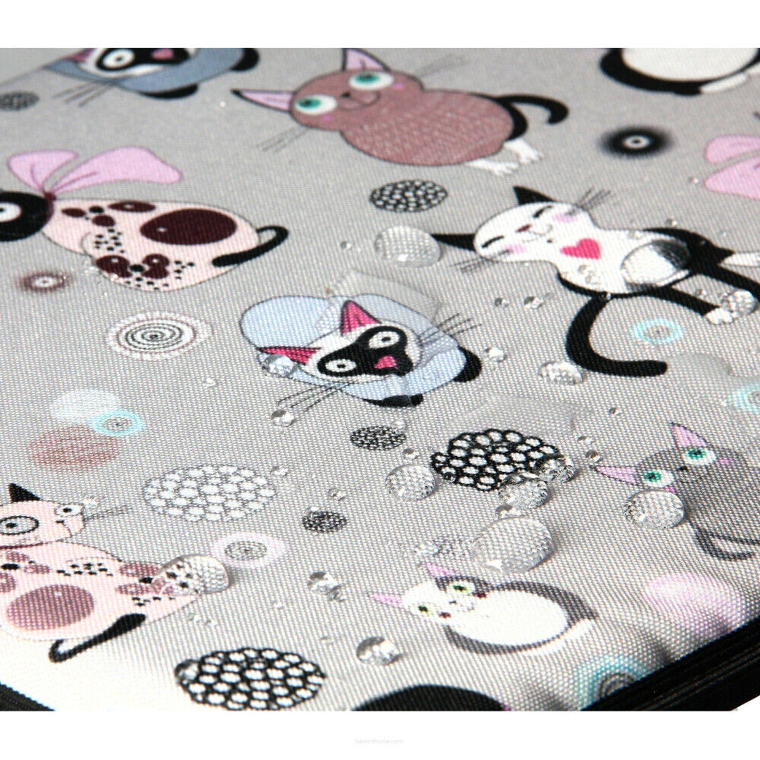 Cat bed cushion for windowsill 25x55cm Bertoni pattern CATNIP
