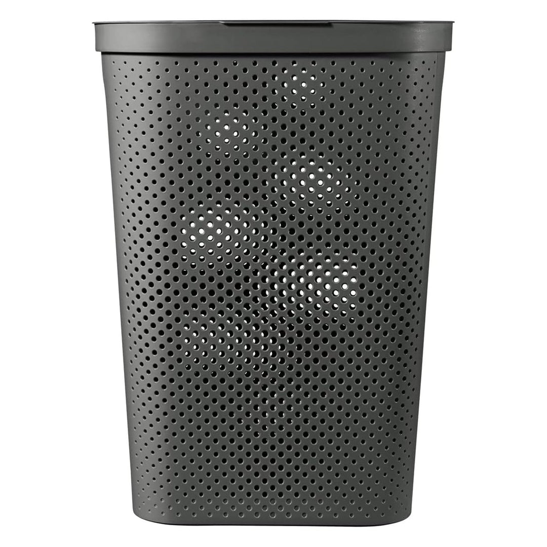 Curver Infinity Recycled laundry basket 60L dark grey