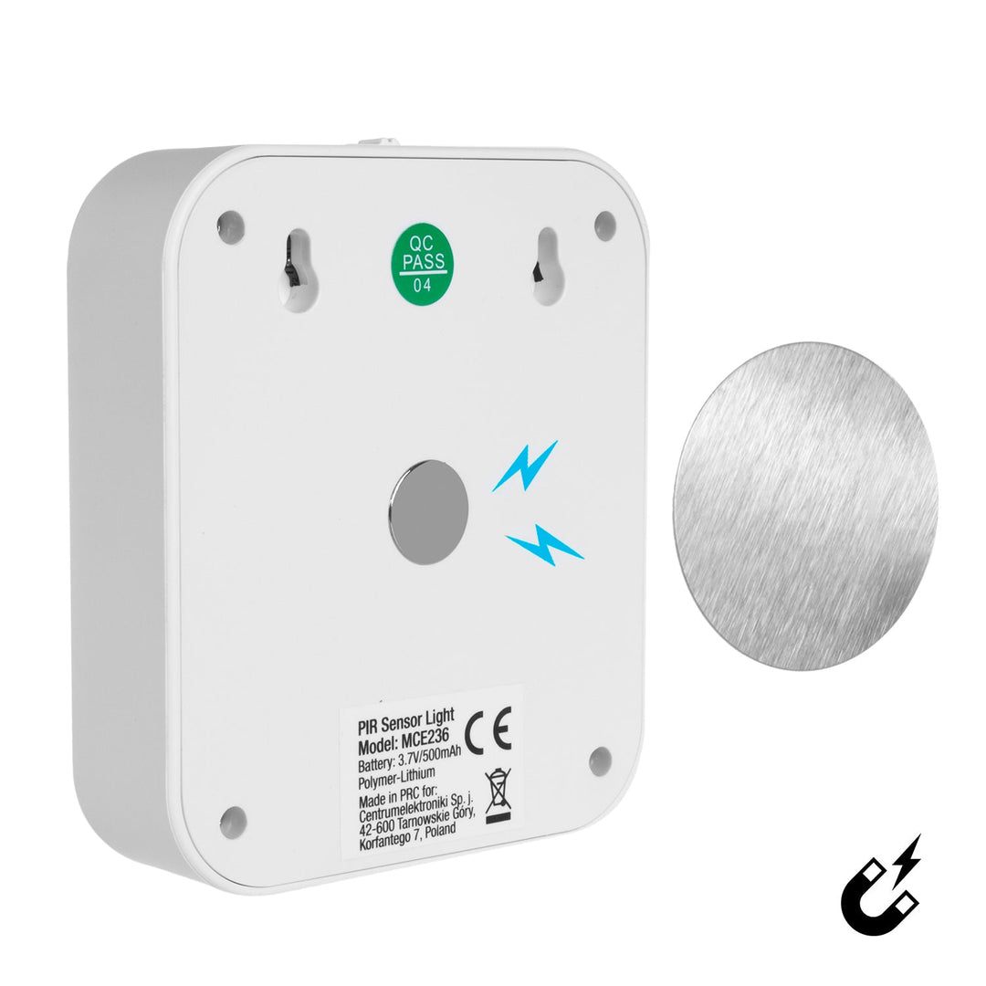Maclean LED staircase lamp, with motion sensor, temp. 4000K, 3.7V/500mAh, 4 LEDs, Range 3-4m, MCE236, 4 pieces