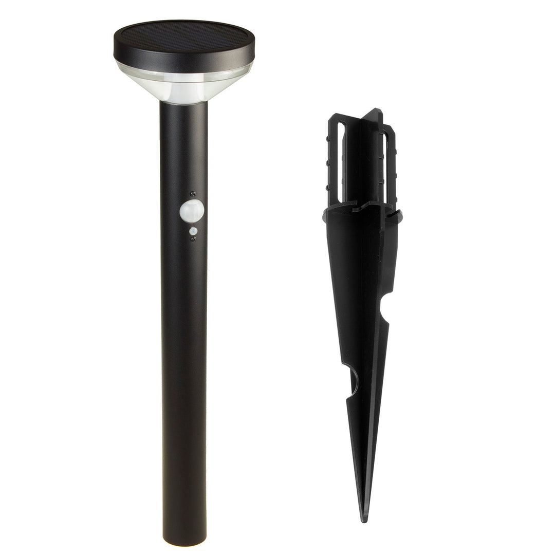 Maclean Solar LED Light, with sensor, 3 modes, plug-in, Li-ion 18650, IP44, 3.7V, 1200 mAh, Black, MCE465 B, 8 pieces
