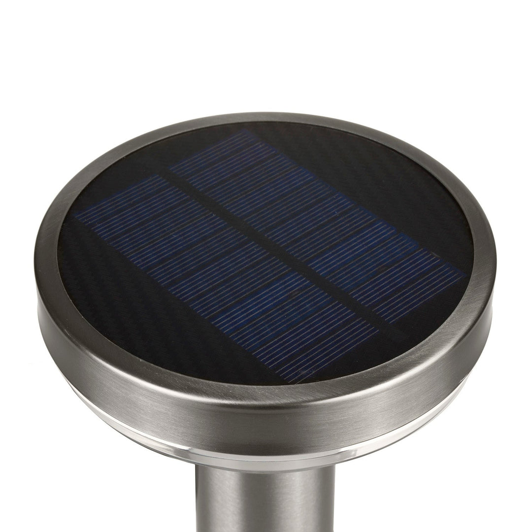 Maclean Solar LED Light, with sensor, 3 modes,plug-in, Li-ion 18650, IP44, 3.7V, 1200 mAh, Chrome matt, MCE465 C/M, 6 pieces