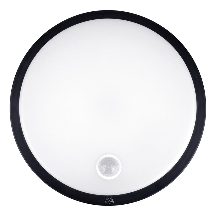 Maclean LED lamp with motion sensor, PIR sensor, black, 10W, IP65, 1000lm, neutral color, MCE525 B