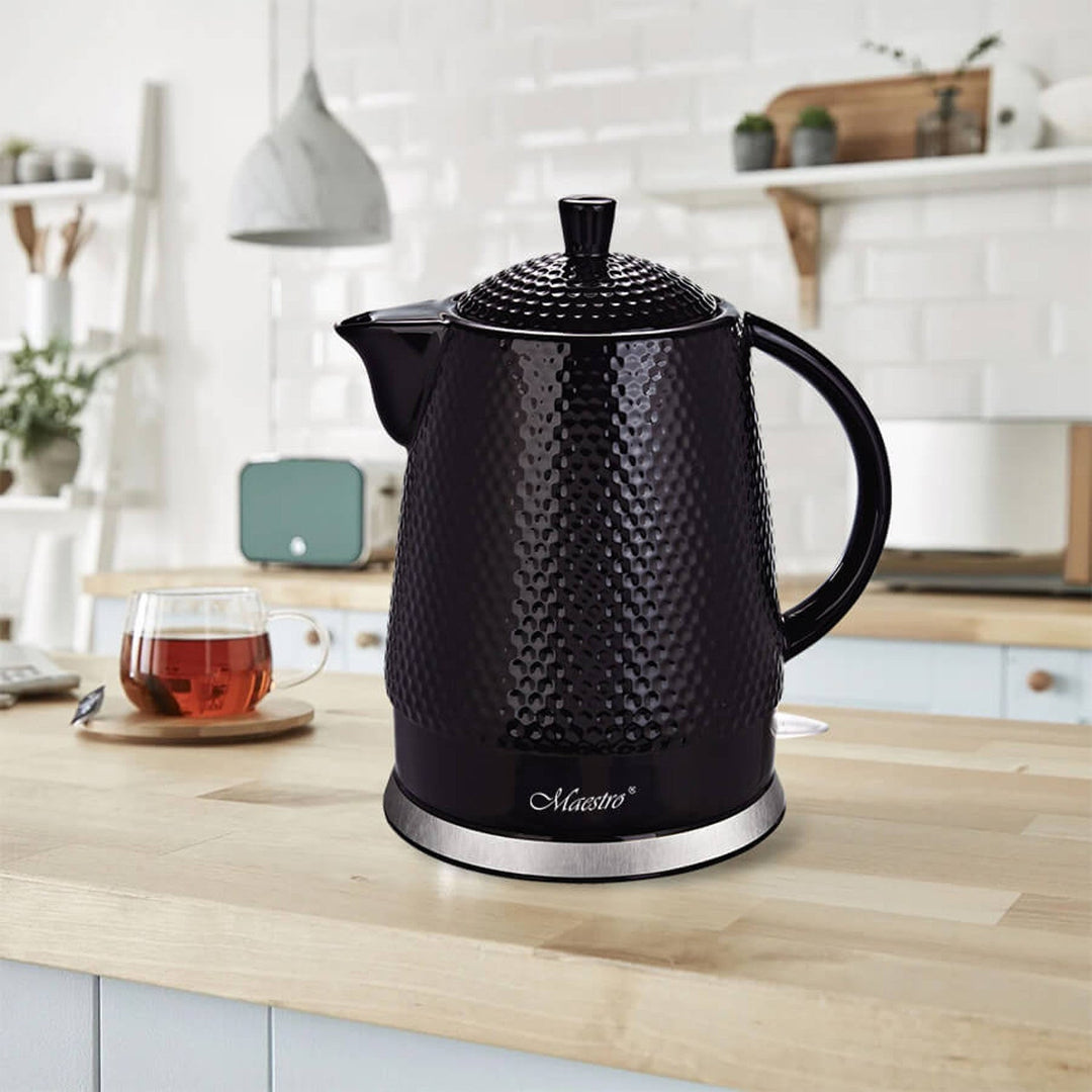Maestro ceramic kettle, capacity 1.5l, 1500W, black, MR069 UK plug