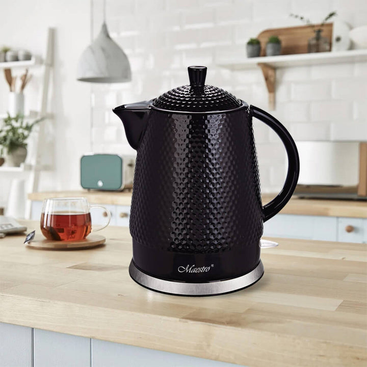 Maestro ceramic kettle, capacity 1.5l, 1500W, black, MR069 UK plug