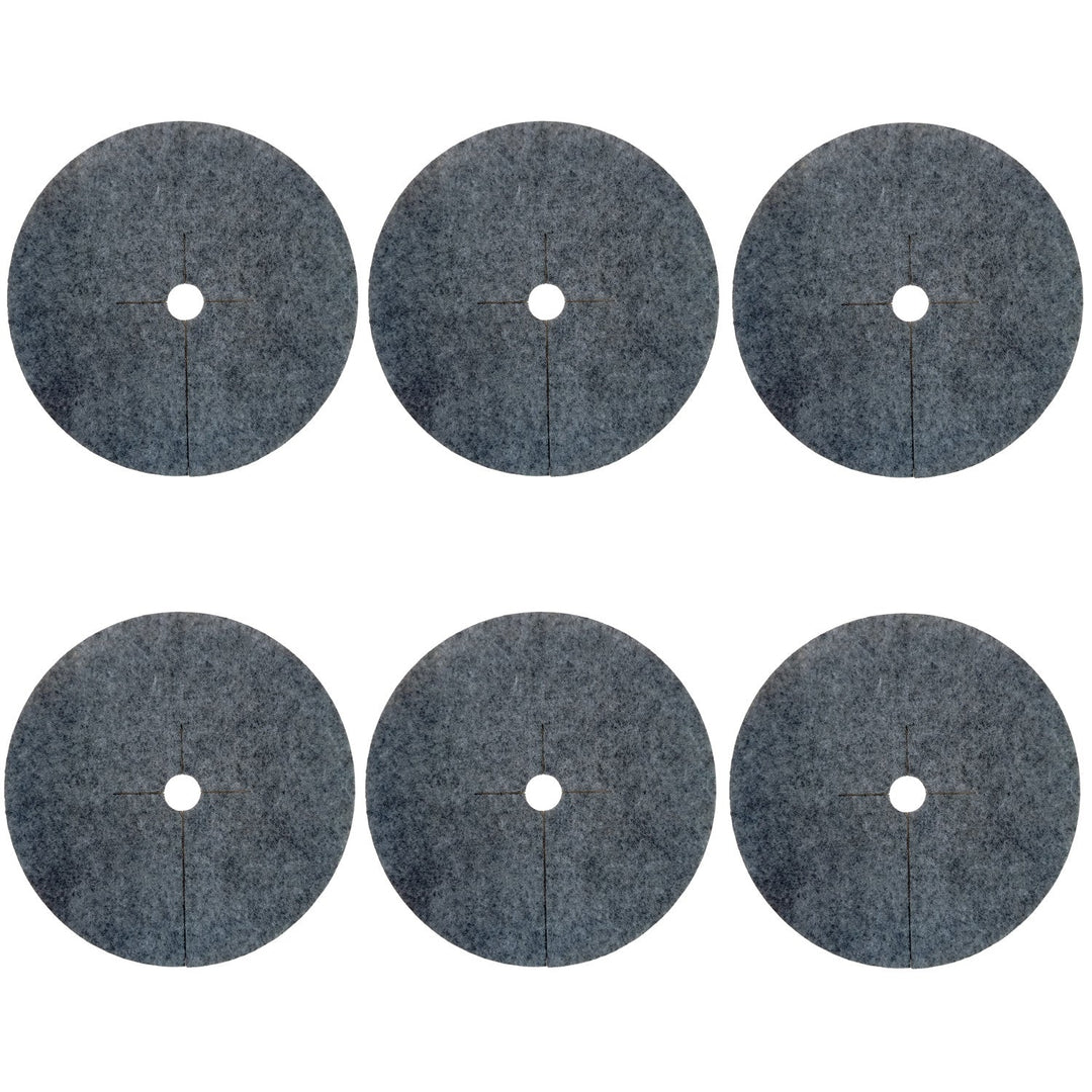Bertoni anti-weed disc set to use in the garden, 6 pieces, 40 cm, gray